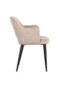 RICHMOND krzesło GIOVANNA beżowy welur / trendy róż - Richmond Interiors